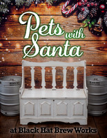 Pets with Santa at Black Hat Brew Works
